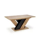 FOLDING TABLE BRANDON 160 - 200/90 CM WOTAN OAK / BLACK order